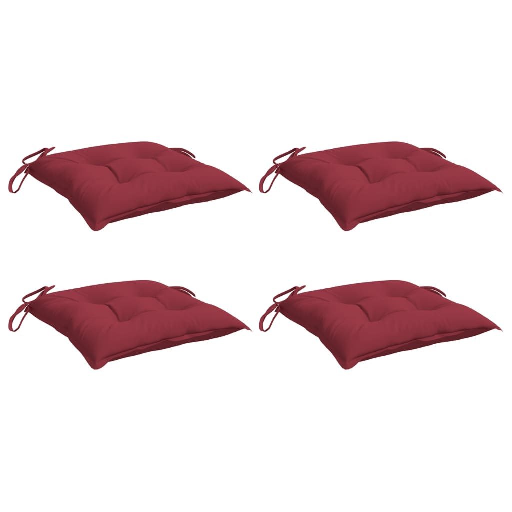 vidaXL Sitzauflage Palettenkissen 4 Stk. Weinrot günstig online kaufen