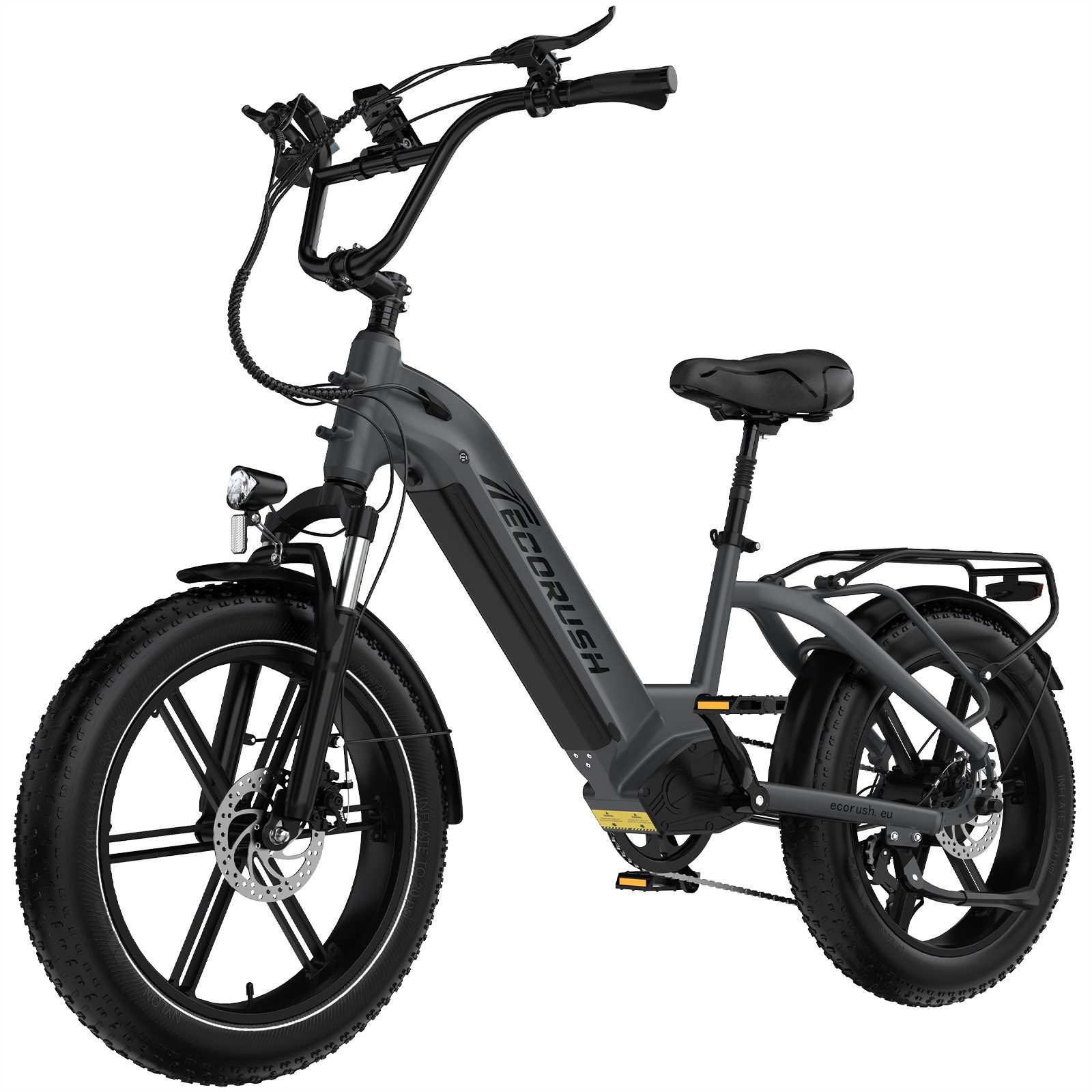 E-Bike Mountainbike 20*4,0 Zoll Elektrofahrrad 48V15,6Ah Akku max. 70-120km