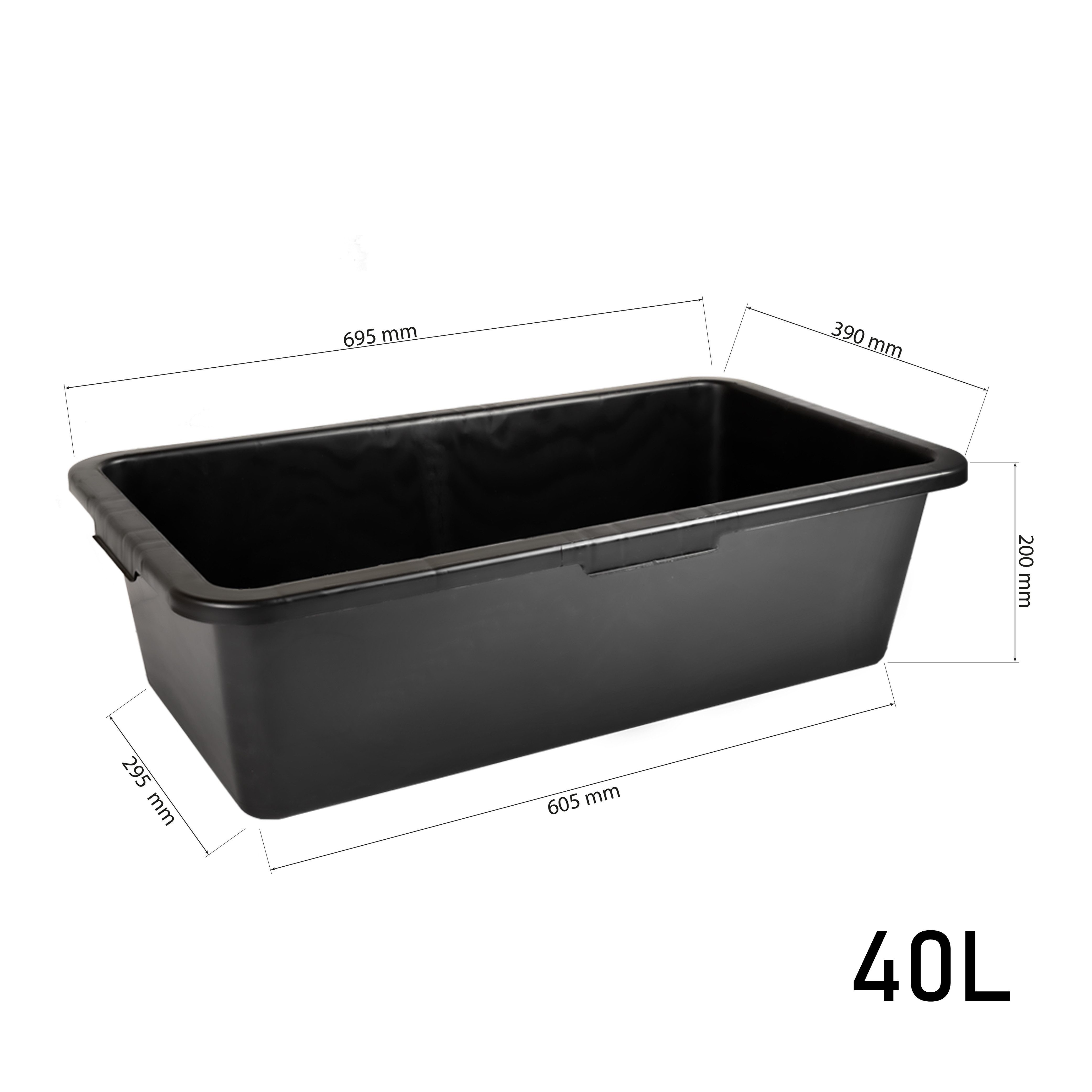 Thumbnail - Prima-Online Mörtelkübel Mörtelkasten 40L / 65L / 80L Mörtelwanne, (3-tlg), [ 3er Set 40L ]