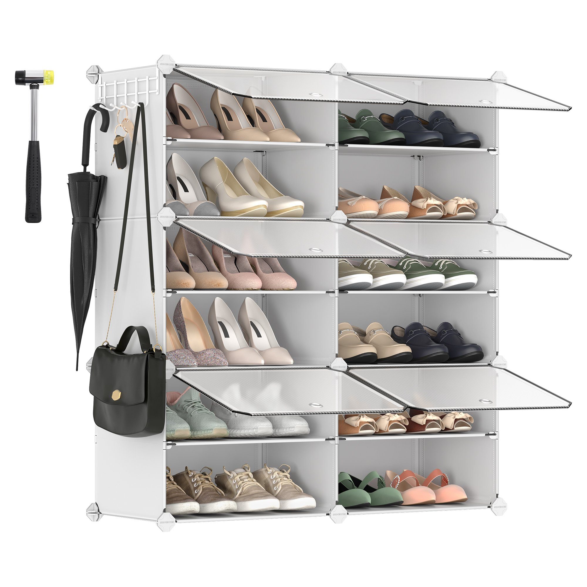 SONGMICS Schuhregal Schuhschrank, 4/6/10/12 Fächern mit günstig online kaufen