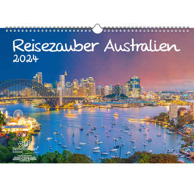 Seelenzauber Wandkalender Reisezauber Australien DIN A3 Kalender für 2024 Urlaub Canberra Sydney