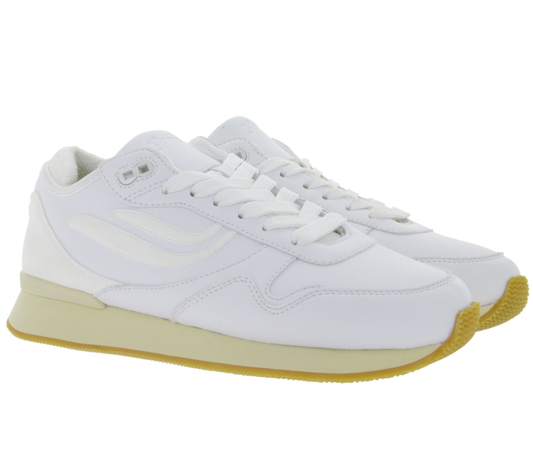 Damen aus veganem GENESIS Sneaker Weiß Sneaker Leder Genesis nachhaltige Freizeit-Schuhe 1004250 Sport-Schuhe G-Iduna