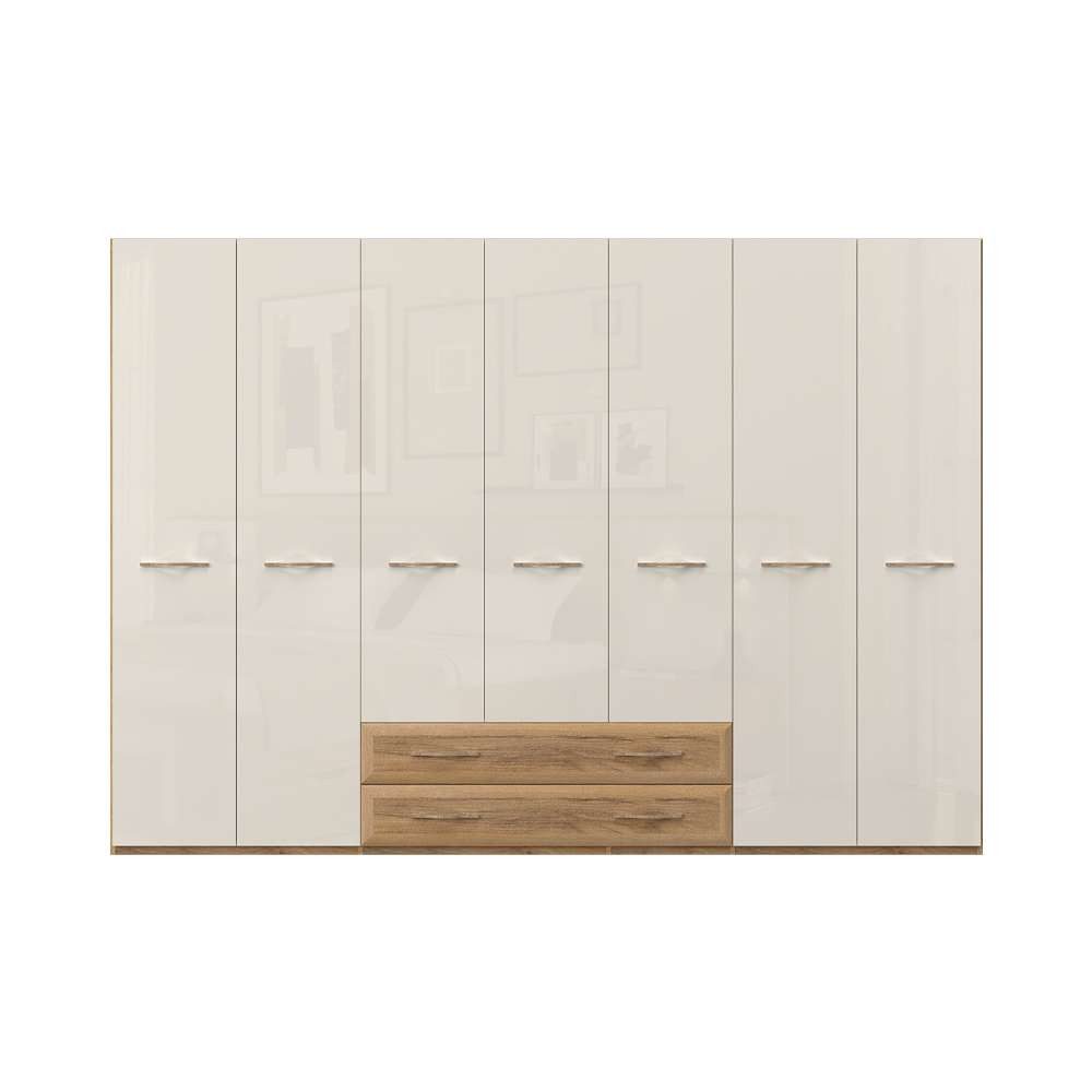 Home affaire Kleiderschrank "Gala, beige hochglänzend UV lackiert, kratzfes günstig online kaufen