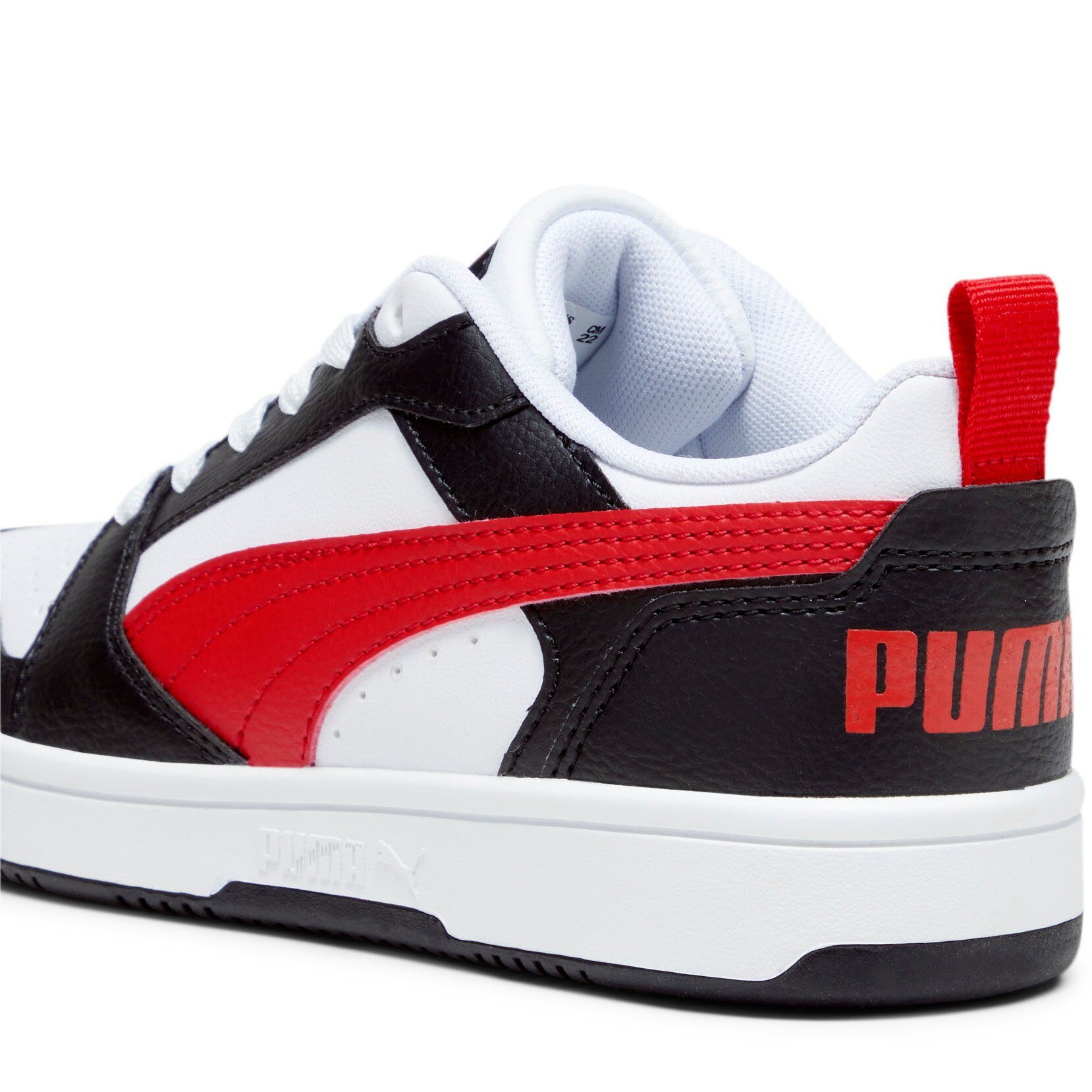 Black Sneaker All White-For V6 REBOUND LO PUMA JR Time Red-PUMA PUMA