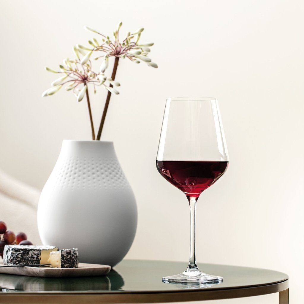 Villeroy & Boch Gläser-Set La Divina Bordeauxkelch, 4 Stück, 4-tlg., Glas, Kristallglas, 4 Stck, spülmaschinenfest