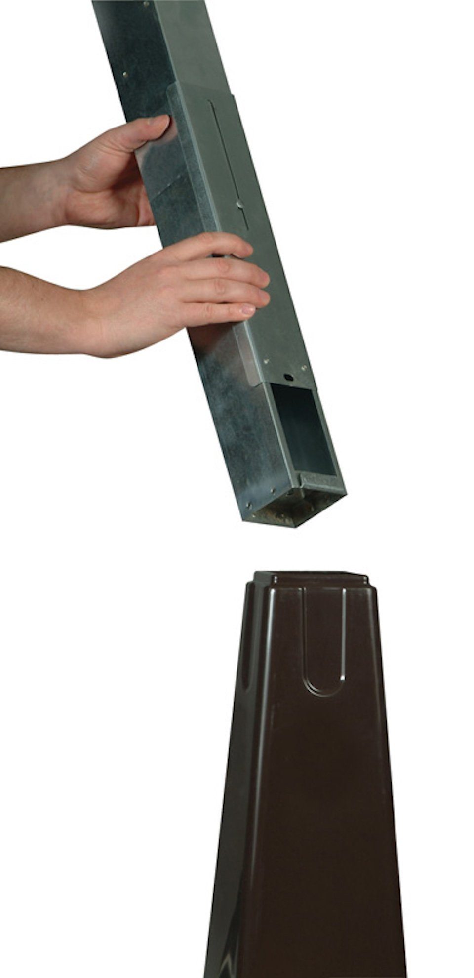Aschenbecher PROREGAL® Stahl-Inneneimer, Schwarz Standaschenbecher mit
