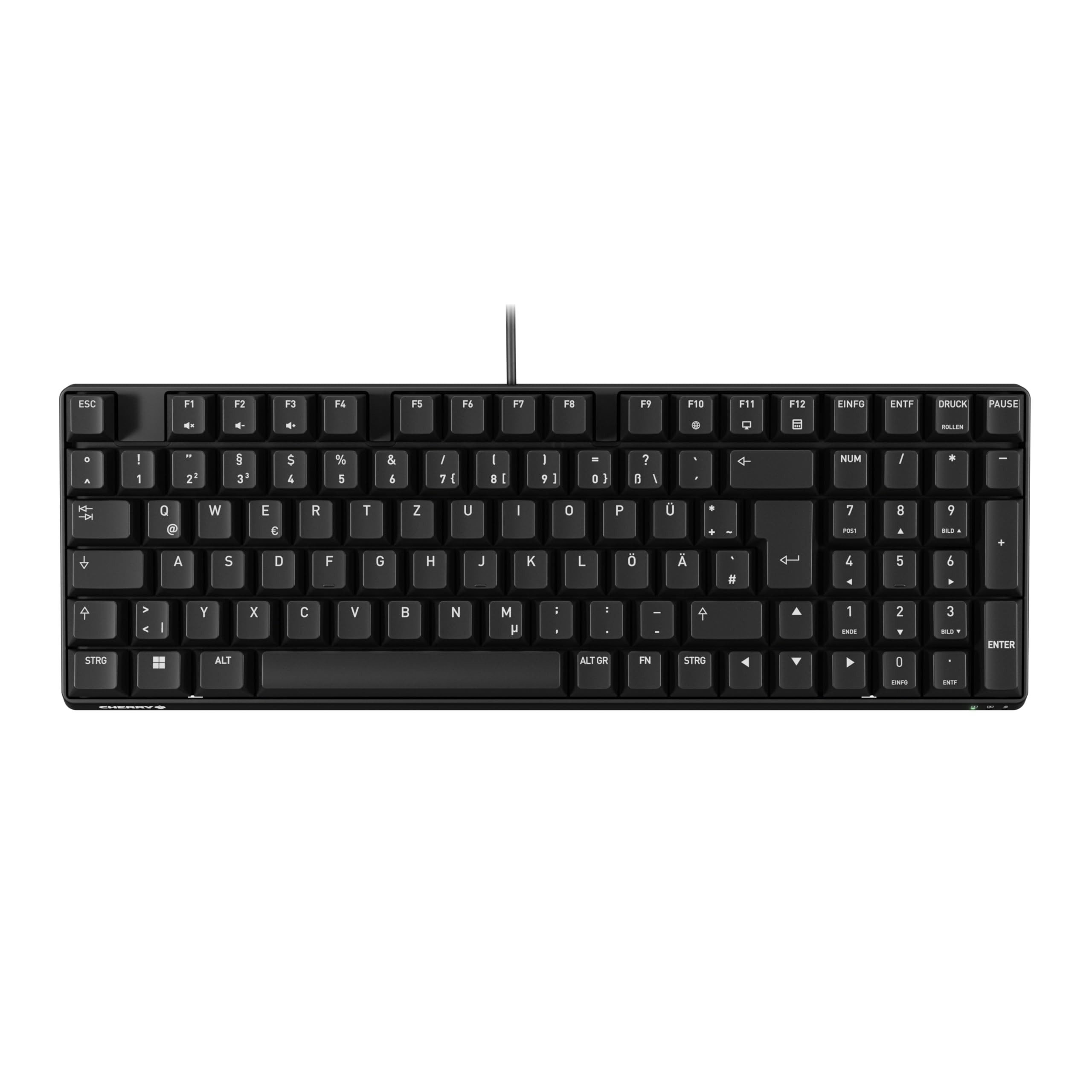 Cherry K37ID Tastatur (Industriell, USB Membran Key Switch, QWERTZ Deutsch, IP54 Schutz)