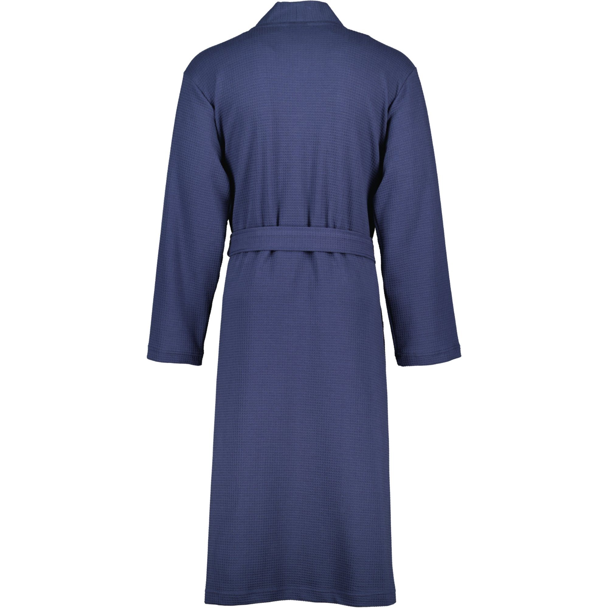 Cawö Home Herrenbademantel 816 Kimono Pique, Kimono, 100% Baumwolle, extraleicht