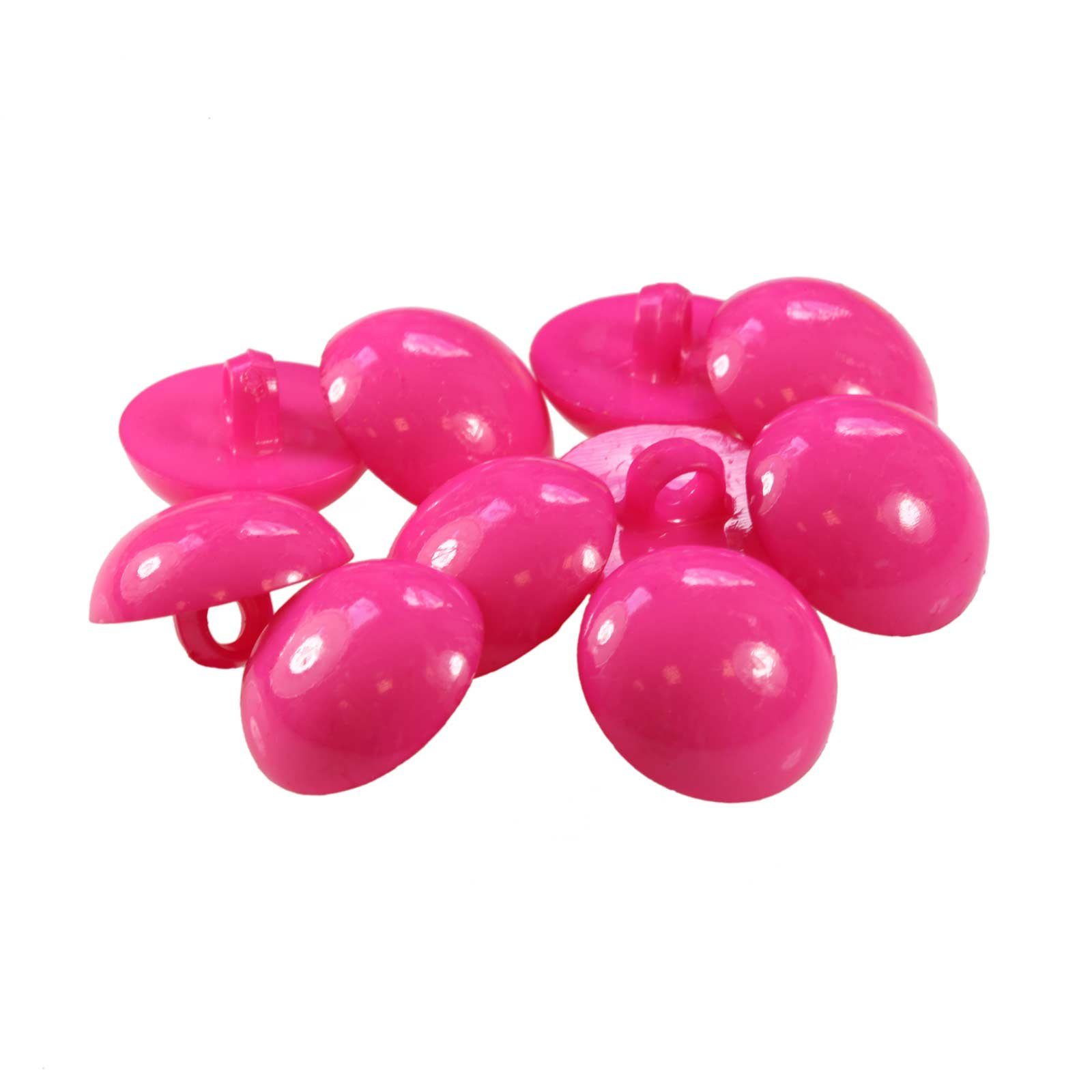maDDma Knopf 10 x Kinderknopf Ösenknopf 1-Loch, rund, 15 mm