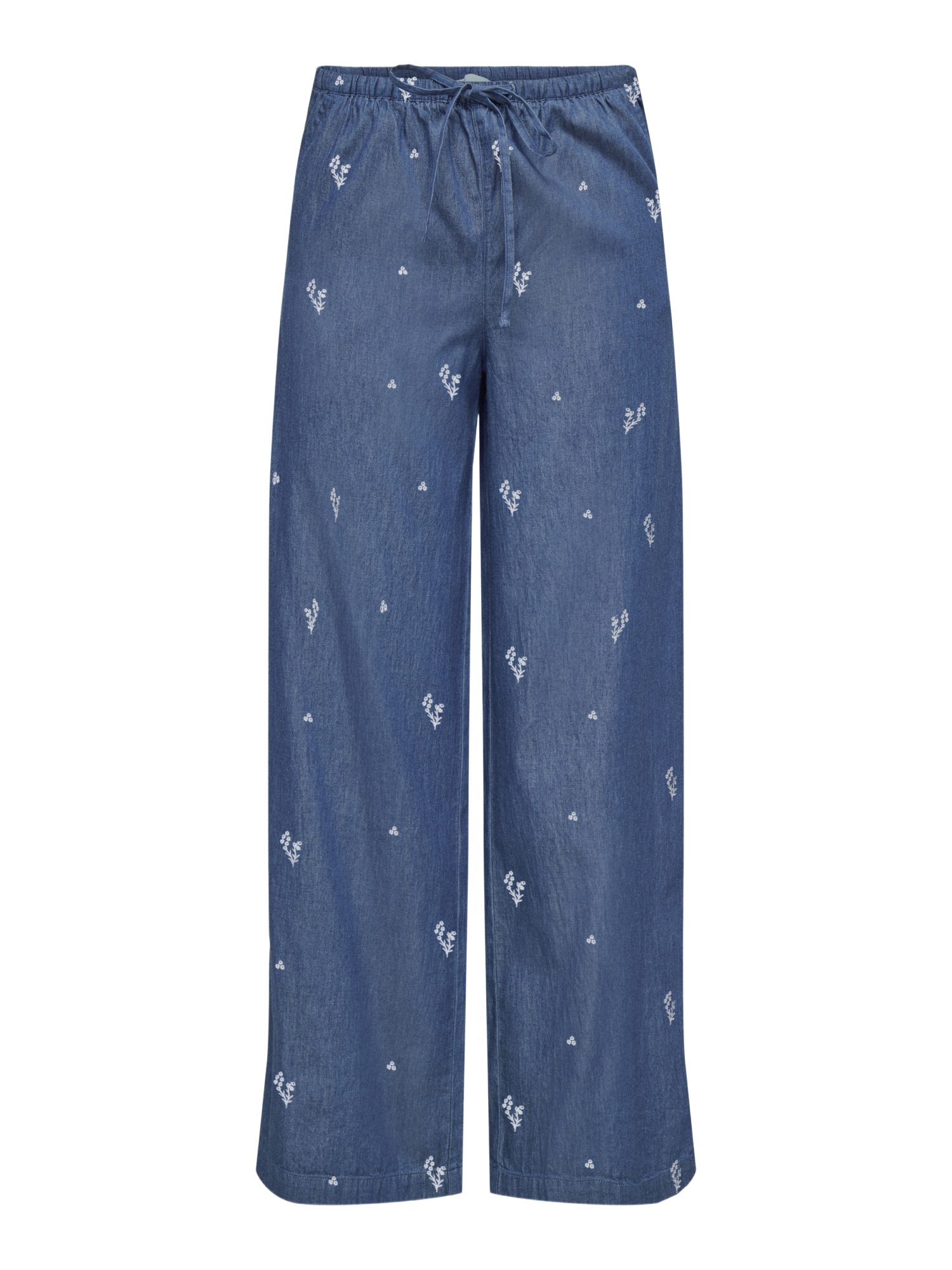 JDY Stoffhose 2026 2_SPRING2 blau, Casual, Baumwolle, Strukturiert, Regular Fit