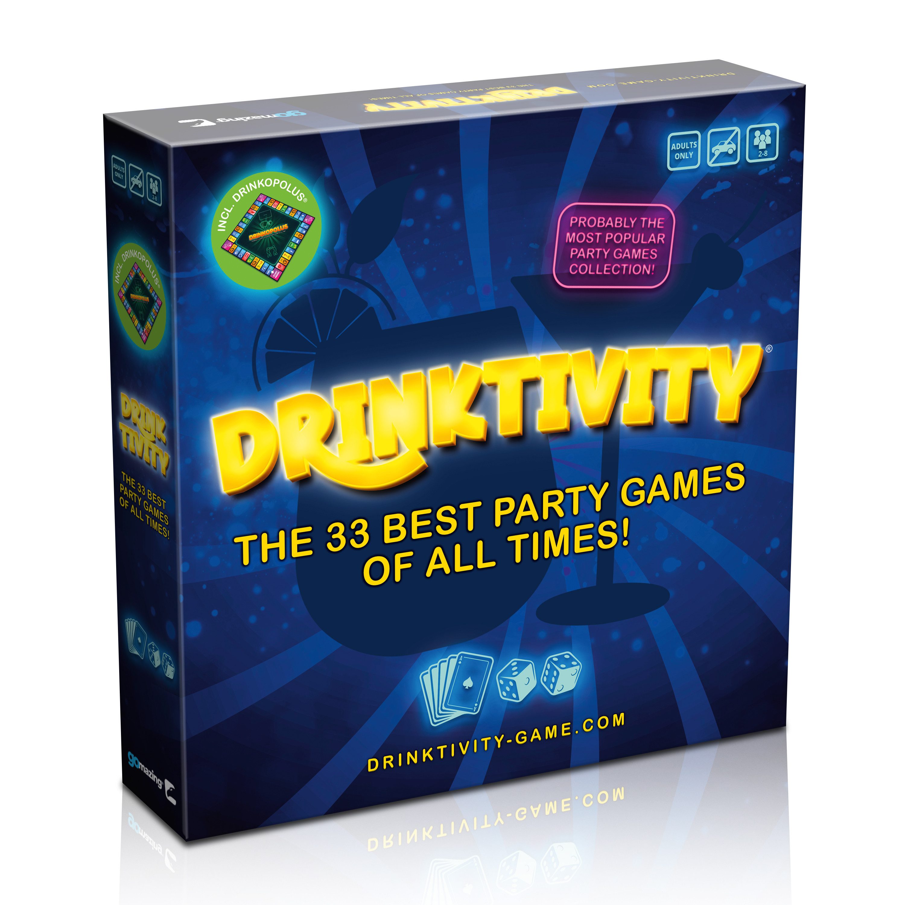 Gomazing Spiel Drinktivity - The Big Party Games Collection, Brettspiel, englische Version
