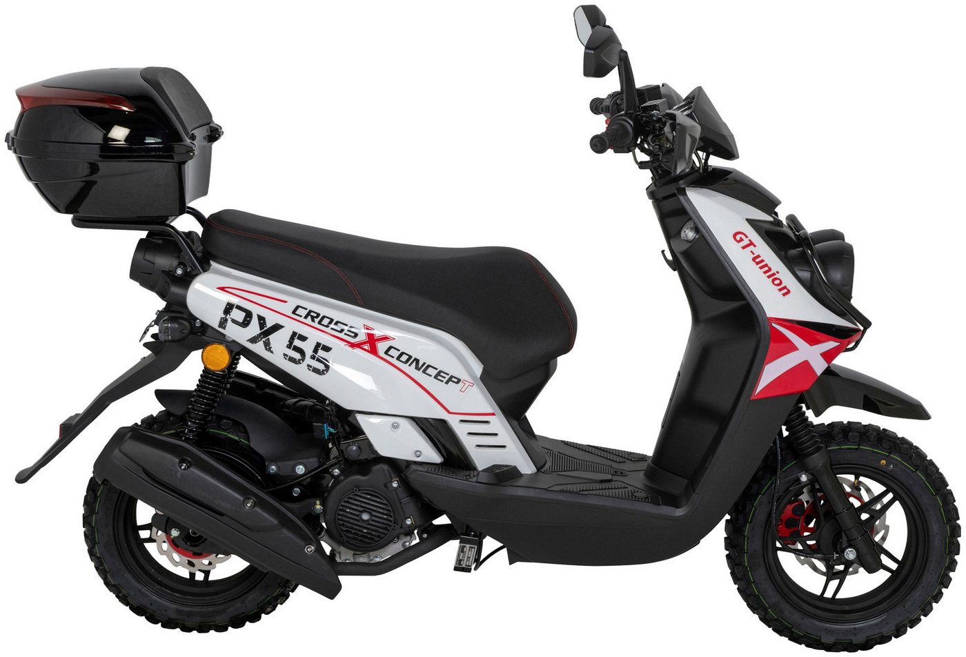 Thumbnail - GT UNION Motorroller PX55 Cross Conzept 45, 49,6 ccm, 45 km/h, Euro 5, (Set), Luftgekühlter Motor
