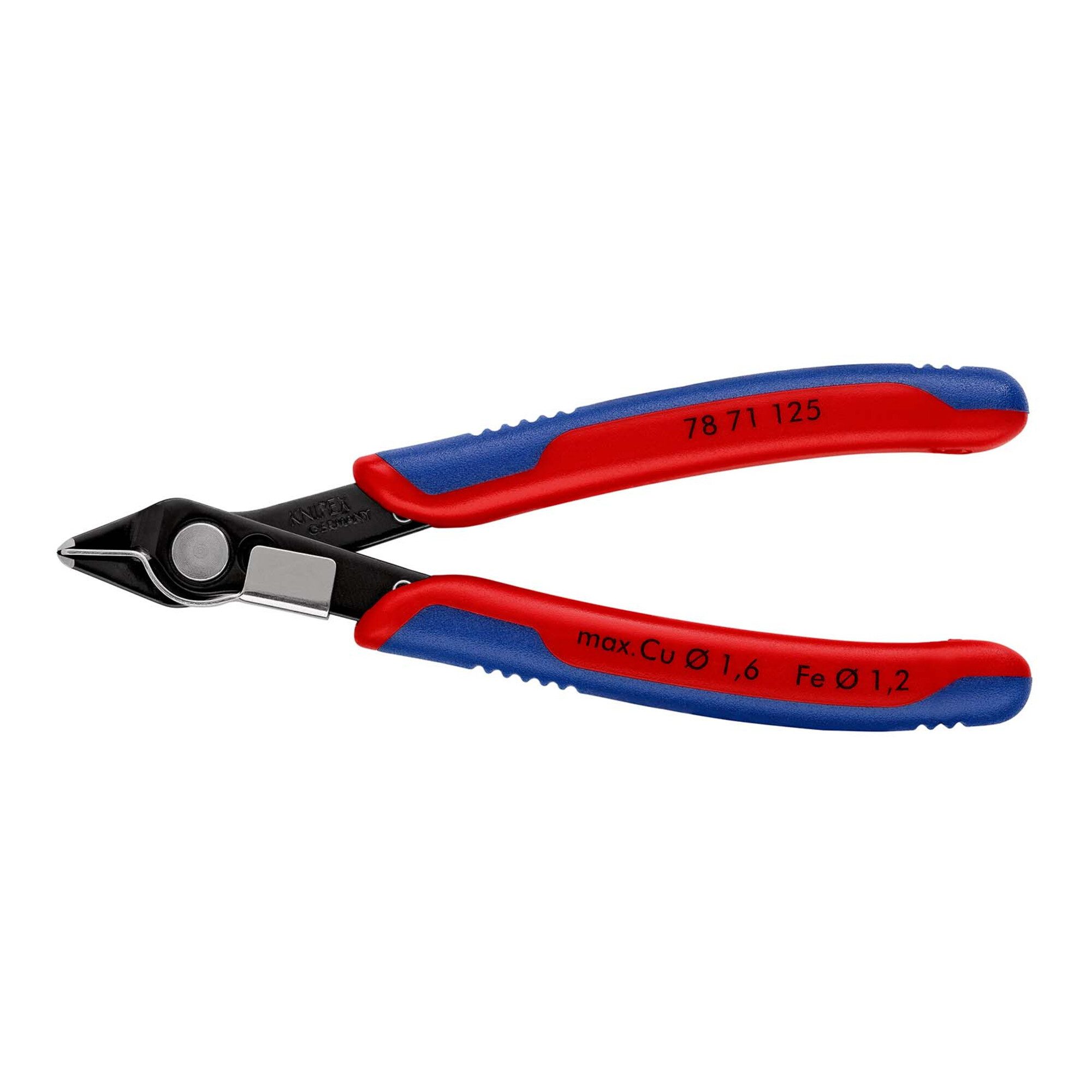 Knipex Seitenschneider KNIPEX 78 71 125 Electronic Super Knips® mit Mehrkomponenten-Hüllen br