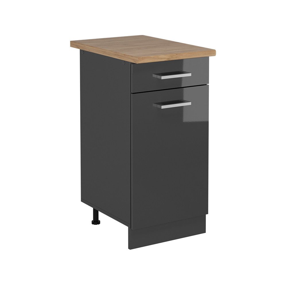 Vicco Unterschrank R-Line, Anthrazit Hochglanz/Anthrazit, 40 günstig online kaufen