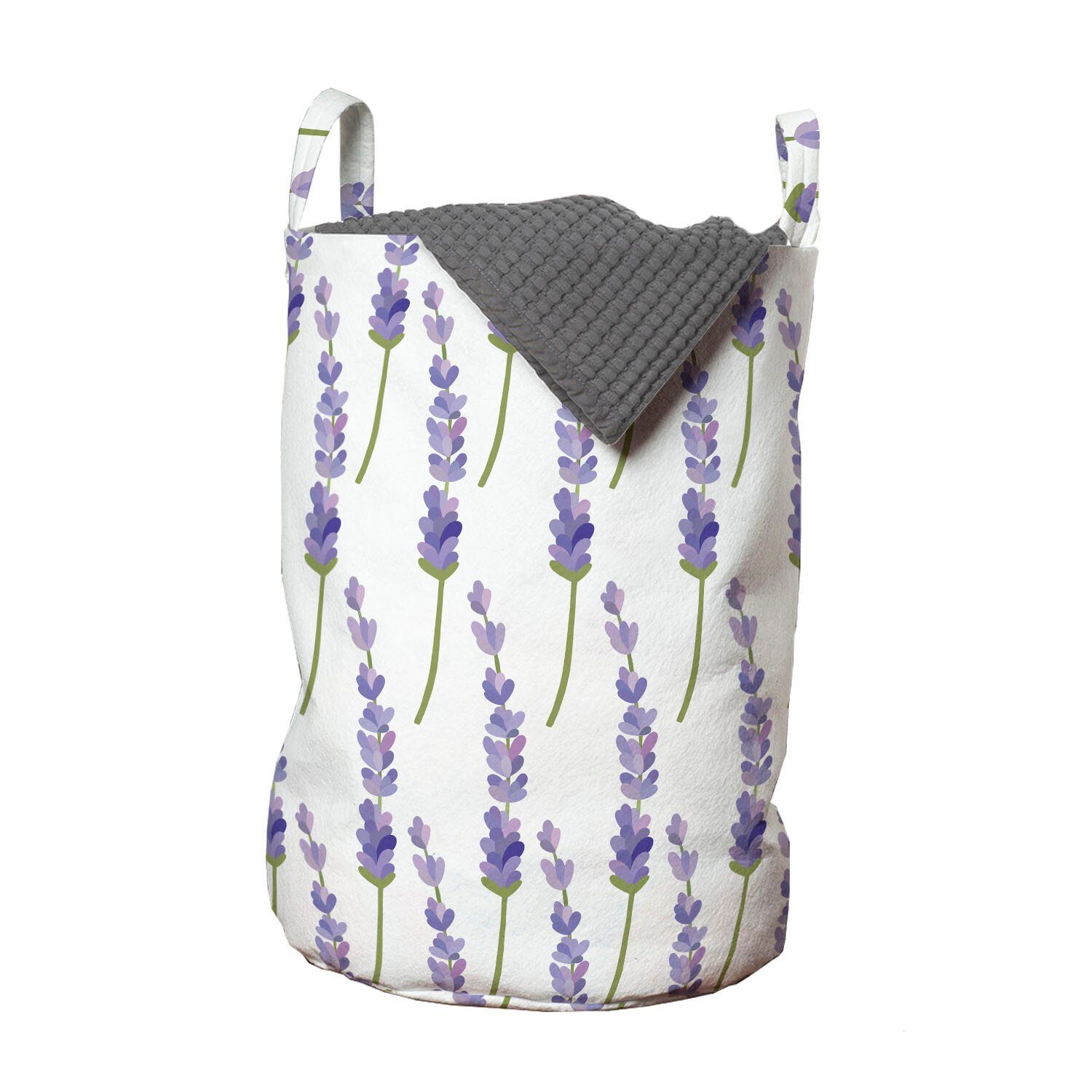Abakuhaus Lavenders-Layout Waschsalons, für mit Violett Griffen Isoliert Kordelzugverschluss Wäschekorb Wäschesäckchen