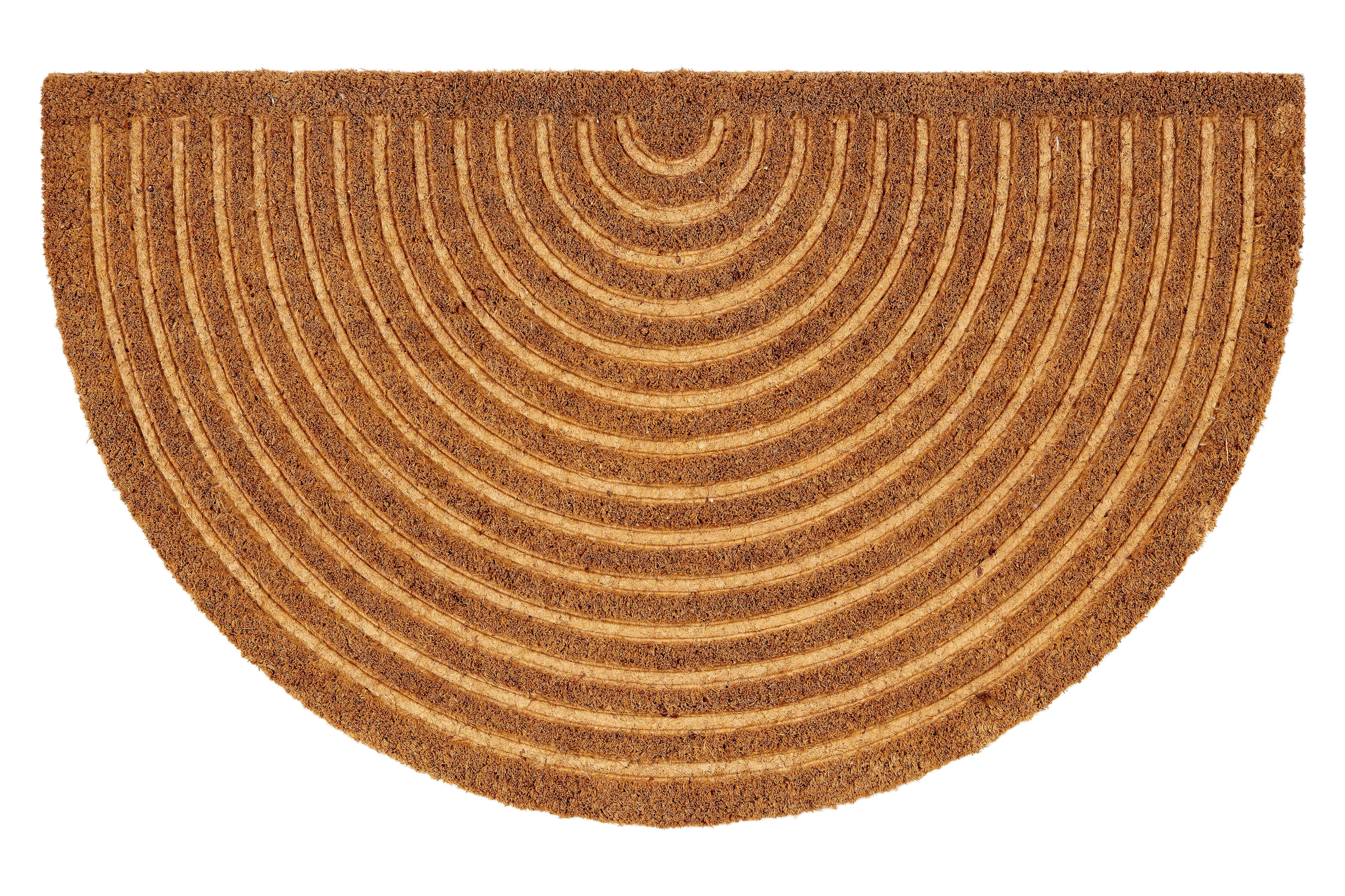ASTRA Fußmatte Coco Shape 007, Höhe: 15 mm, Türmatte, Kokos, halbrund, rutschfest