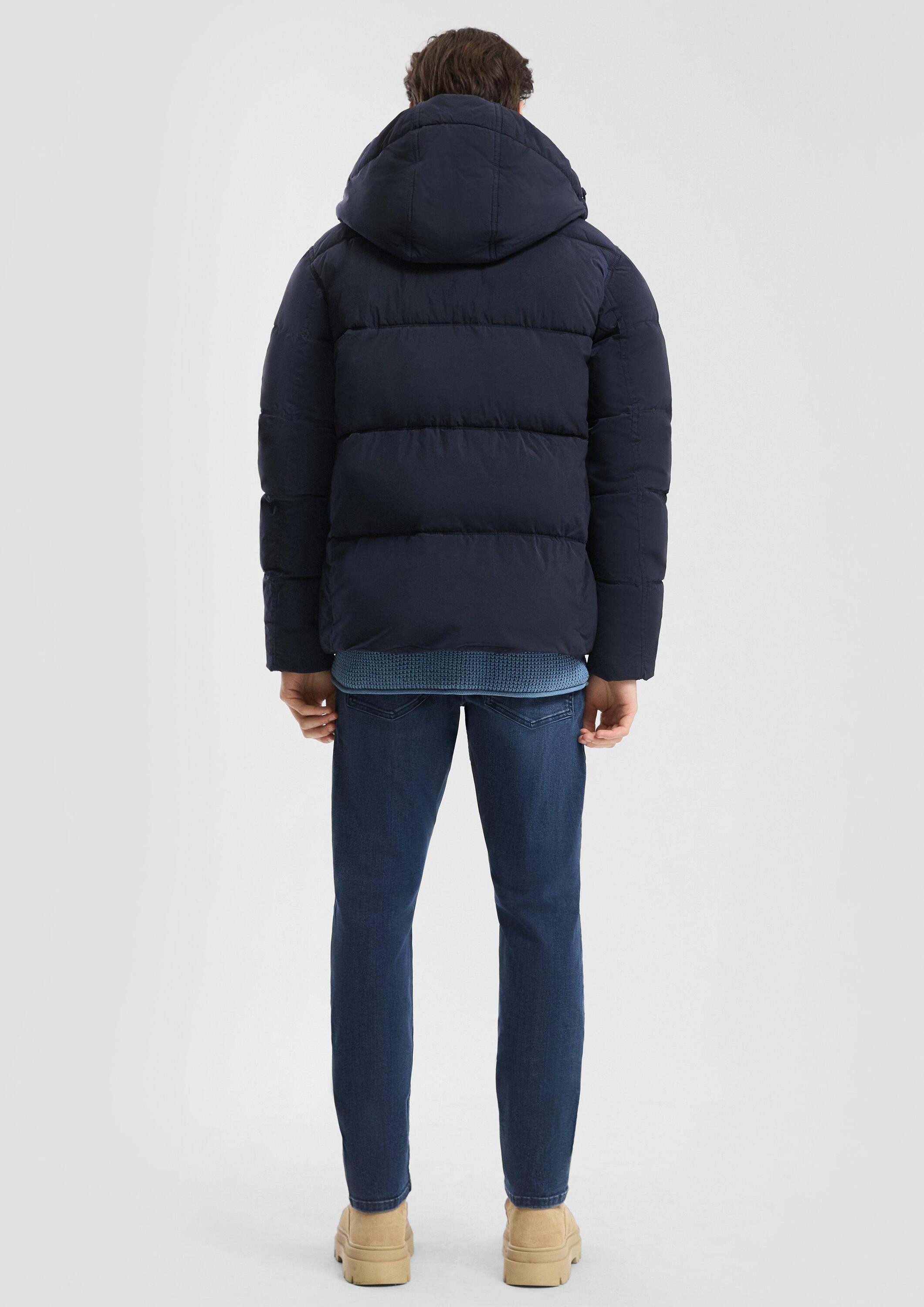 QS Winterjacke Outdoor-Jacke Pufferjacke in Crinkle-Nylon mit Waschoptik