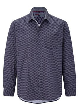 Paddock's Langarmhemd Regular-Fit Baumwollhemd mit Tie Print