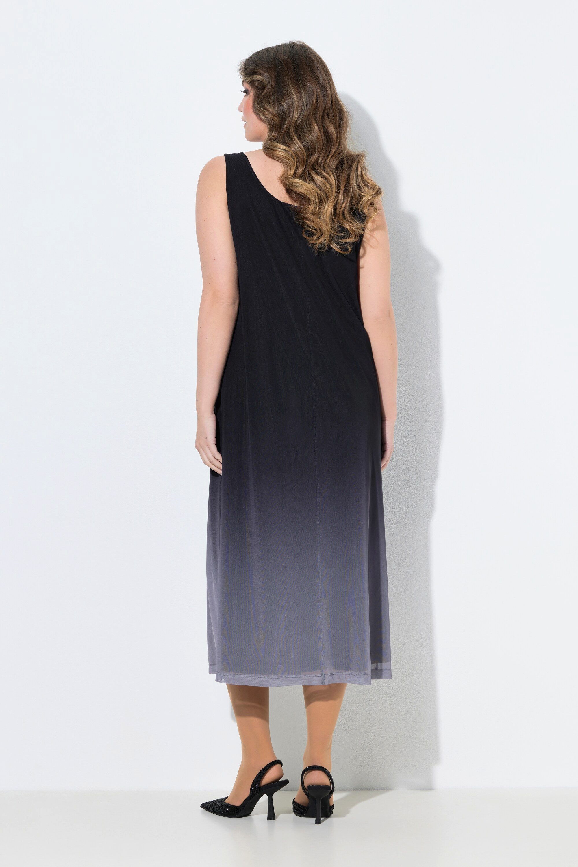 MIAMODA Jerseykleid Kleid ärmellose A-Linie Mesh Farbverlauf günstig online kaufen