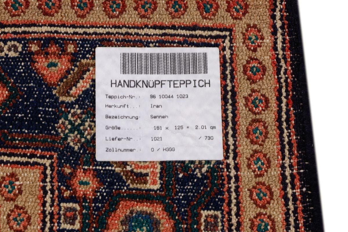 Orientteppich Perserteppich, Höhe: 124x160 Orientteppich 12 mm Handgeknüpfter rechteckig, Nain Senneh / Trading,