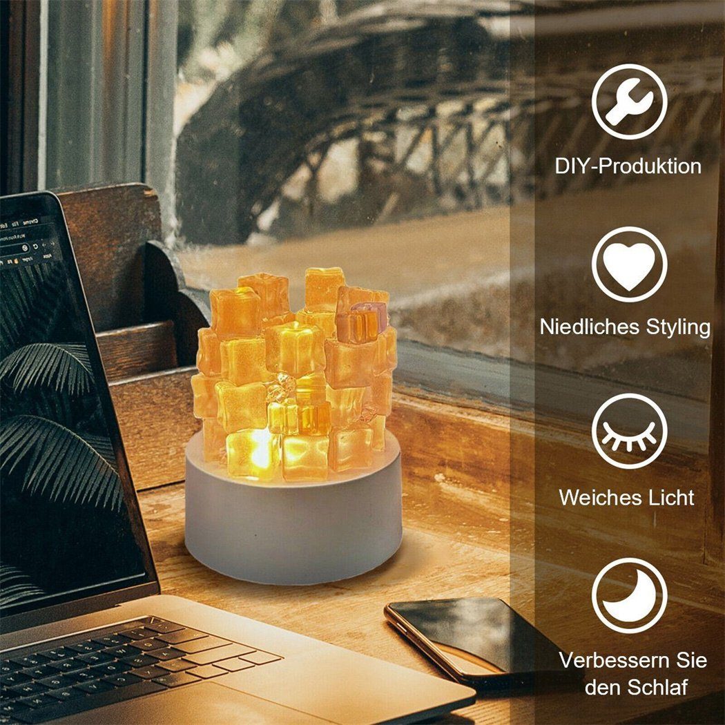 Modell Eiswürfel Nachtlicht Umgebungslicht handgefertigt LED-Nachtlicht DIY LED DAYUT