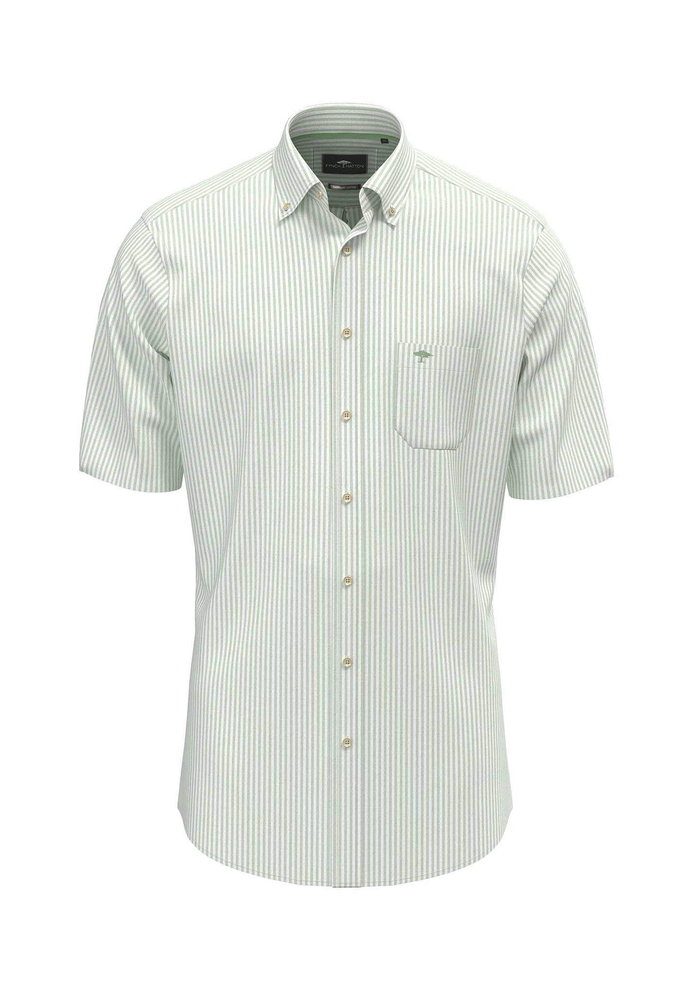 Kurzarmshirt Seersucker Stripes, B.D., 1/2