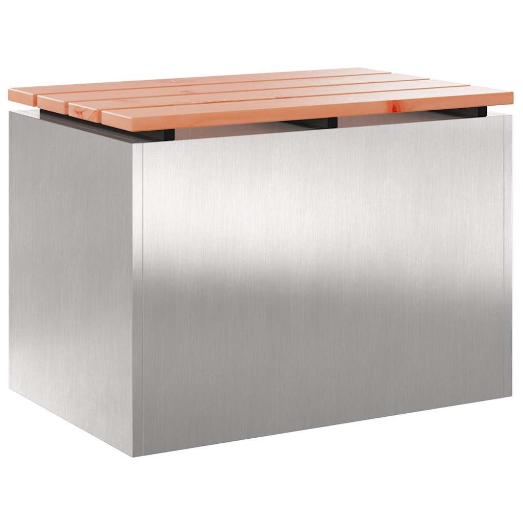 vidaXL Gartenbank Gartenbank Edelstahl 60 x 40 x 43 cm (1-St)