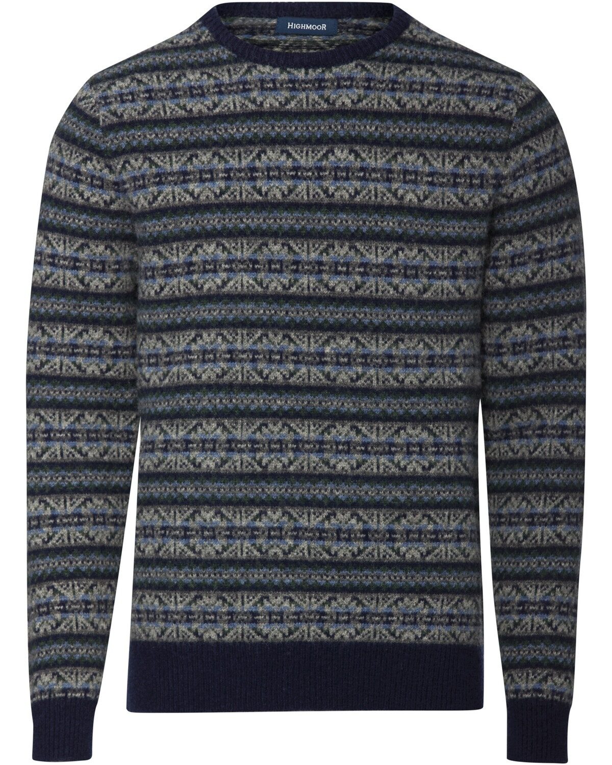 Highmoor Strickpullover Jacquard-Pullover günstig online kaufen