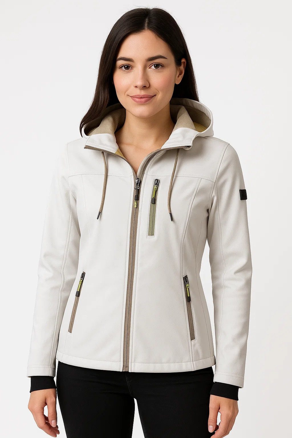 LPO Softshelljacke SHELBY PEAK II leichte Softshelljacke mit All-Over-Print und abnehmbarer Kapuze