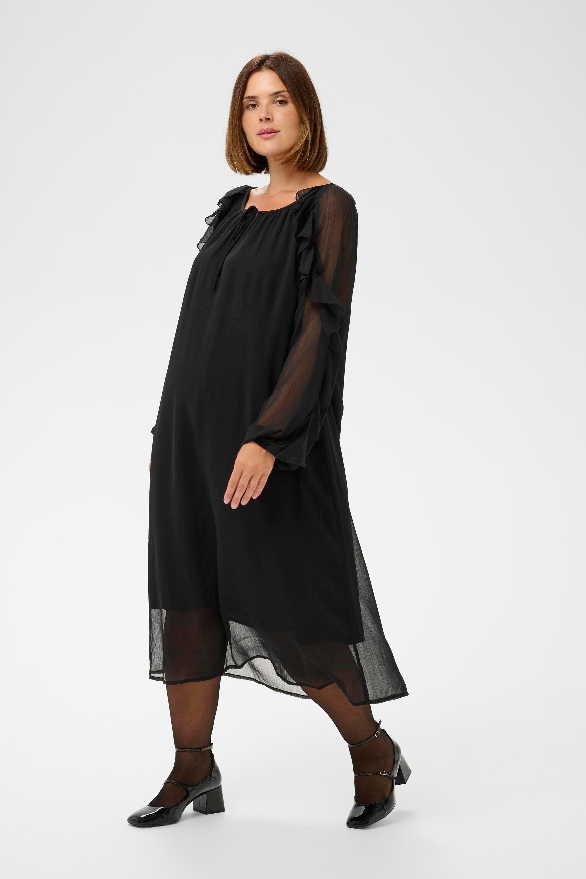 KAFFE Curve Blusenkleid Kleid KCmilanna Große Größen