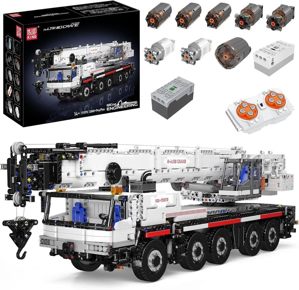 COIL Ferngesteuertes Fahrzeug, Bausteinset, Auto-Bausteine Spielbauklötze, (3248 St), Frequenz: 2,4 GHz, ABS-Materialien, STEM-Wert