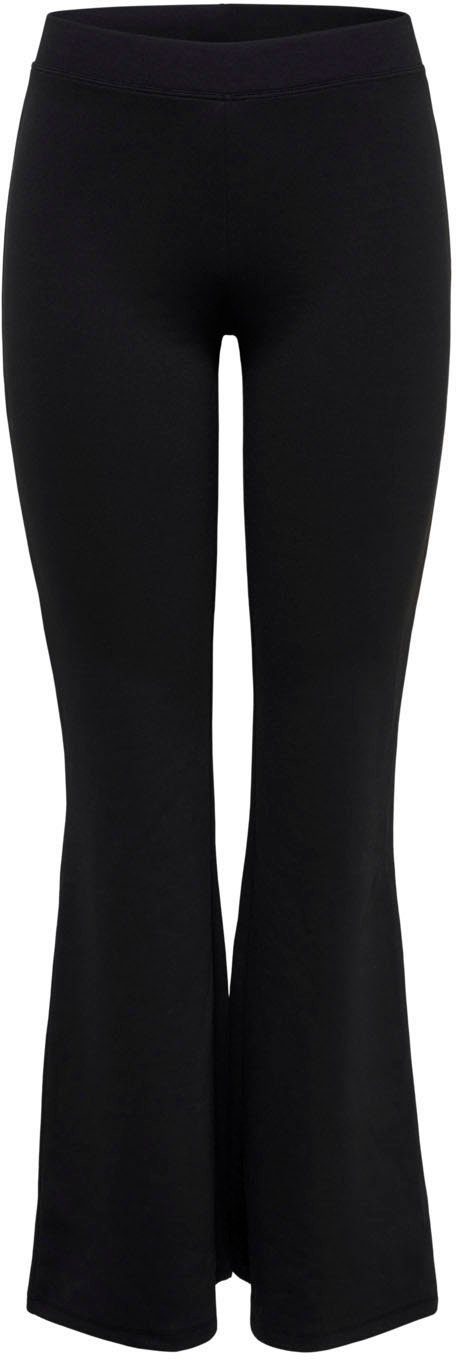 STRETCH FLAIRED JRS 30 PANTS ONLFEVER ONLY Black Jerseyhose