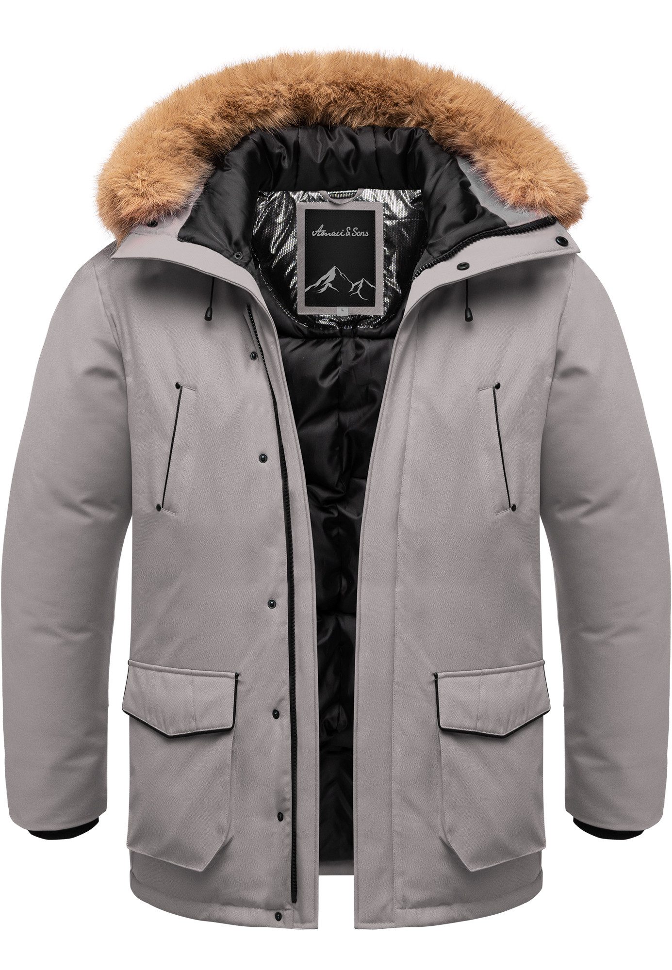 Amaci&Sons Winterjacke NORWALK Winterjacke Herren Gefütterte Dicke Glanz Wi günstig online kaufen
