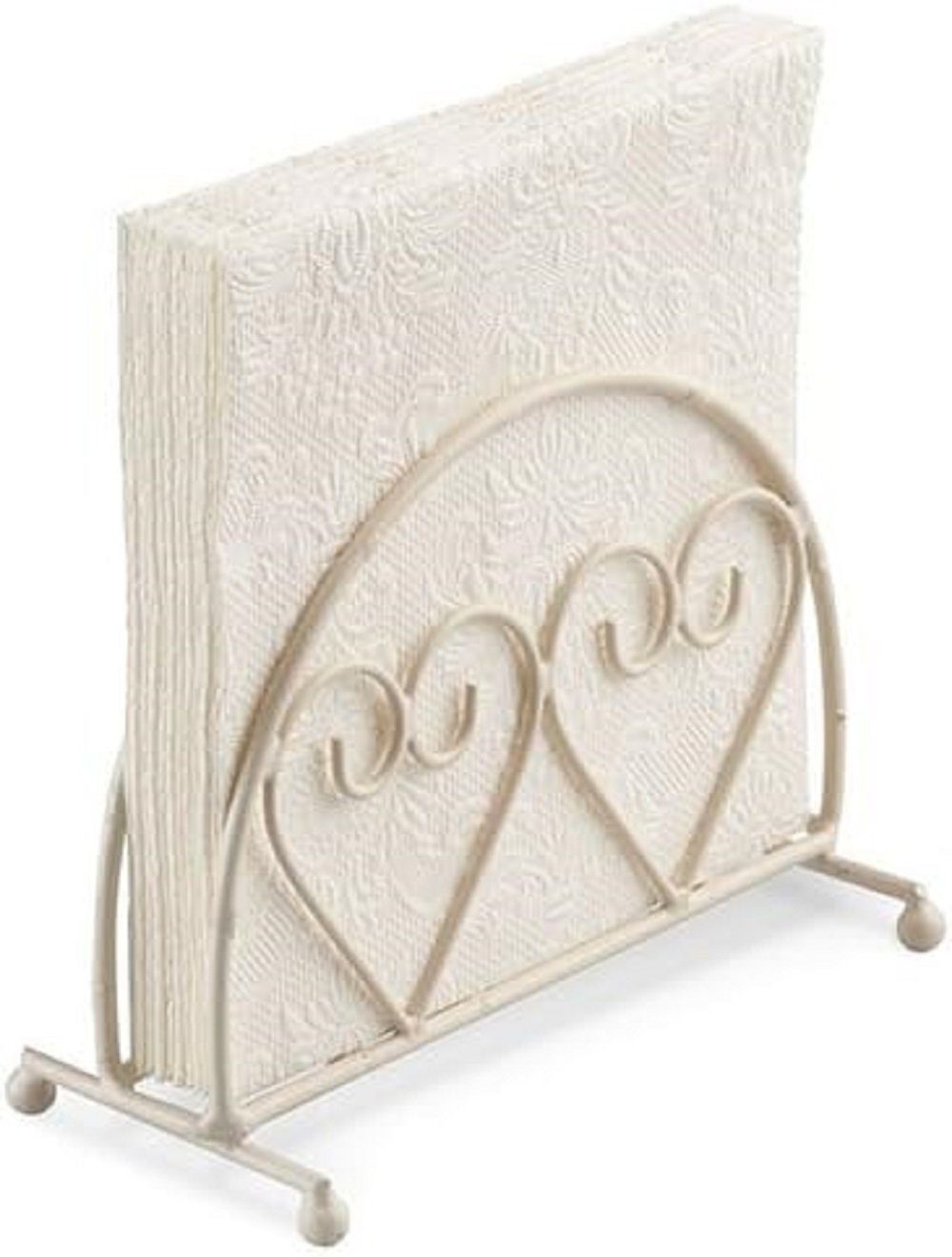 Ambiente Luxury Paper Products Serviettenhalter Serviettenhalter -Napkin Holder- Herzen - Hearts Motive, Metall, (1-tlg), Napkin Holder -Servietten Halter - Serviettenspender
