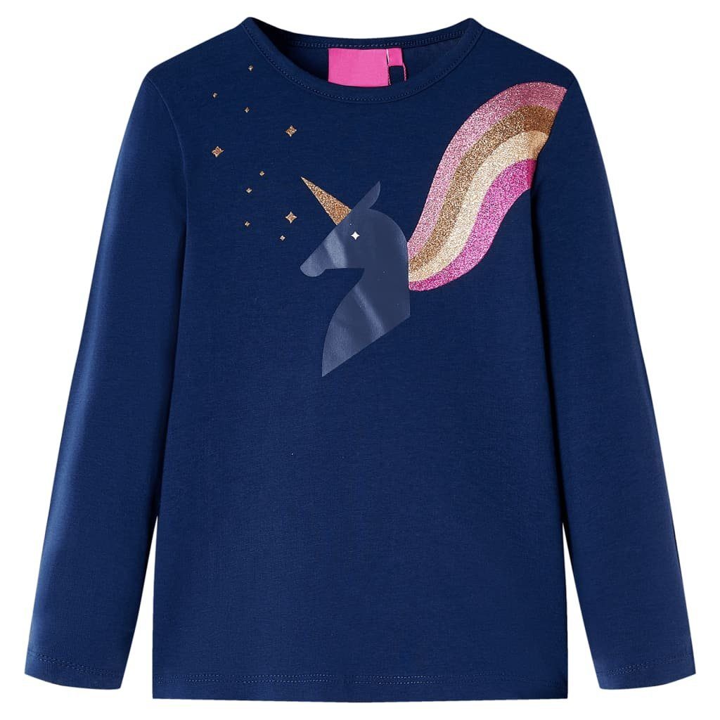 Langarmshirt Kinder-Langarmshirt Marineblau 128