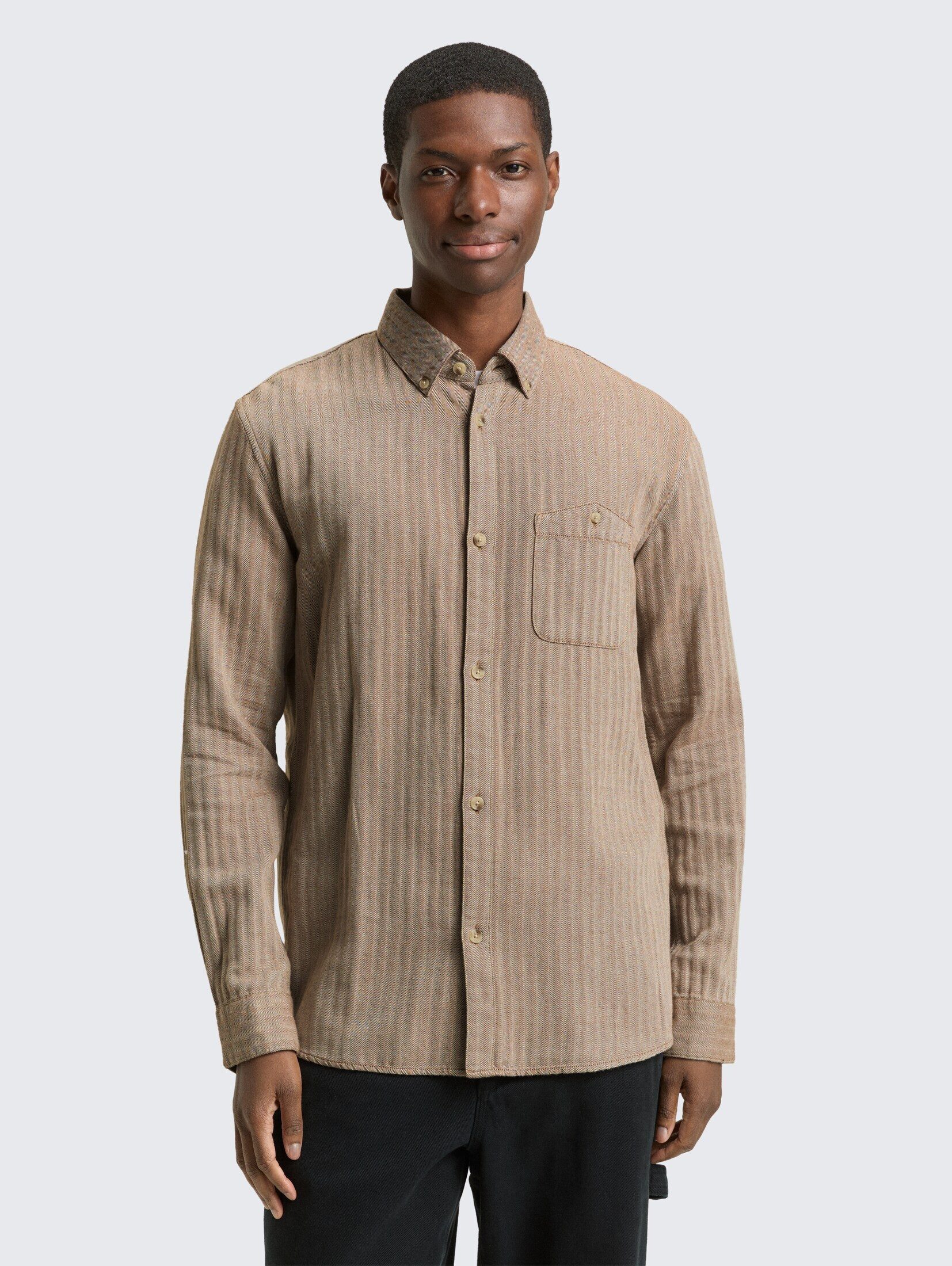 TOM TAILOR Denim Langarmhemd Basic Fit günstig online kaufen