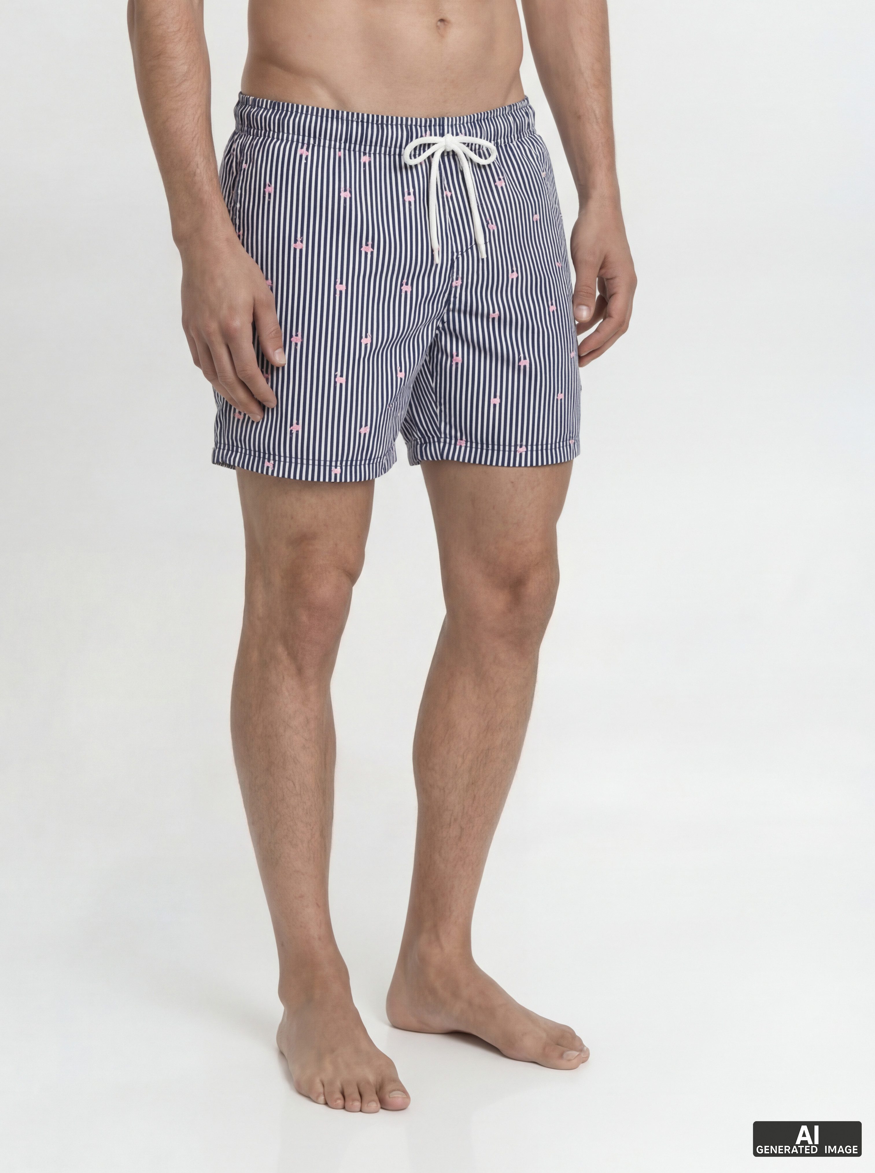 Jack & Jones Badeshorts JPSTMAUI BREEZE MINI STRIPE SWIM SRT SN Kunstfaser, normal geschnitten