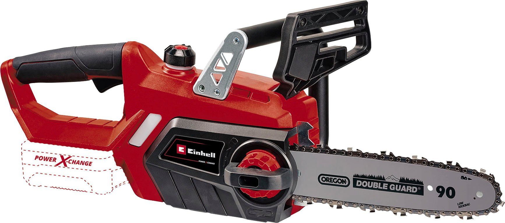 Einhell Akku-Kettensäge GE-LC 18/25 Li-Solo, 25 cm Schwertlänge, ohne Akku und Ladegerät