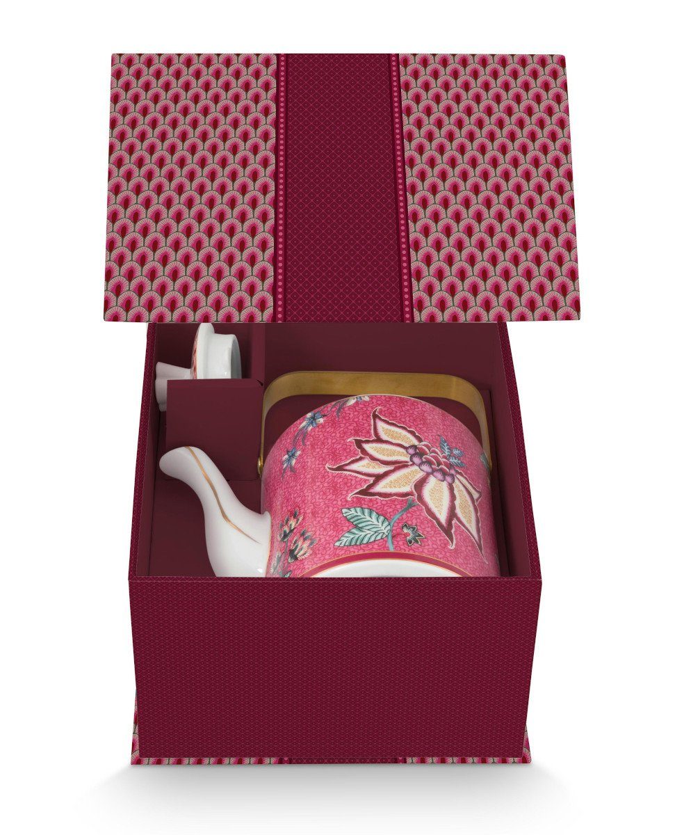 Teekanne Flower Festival Oriental Geschenkset Teekanne dark pink 1l