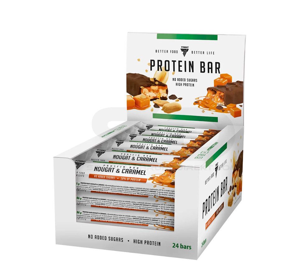 TREC Nutrition TREC® PROTEIN BAR 24 x 49g Box Proteinriegel Protein Riegel Riegel, 1 er 24x49g à 24 St., 1176 g, Geschmack