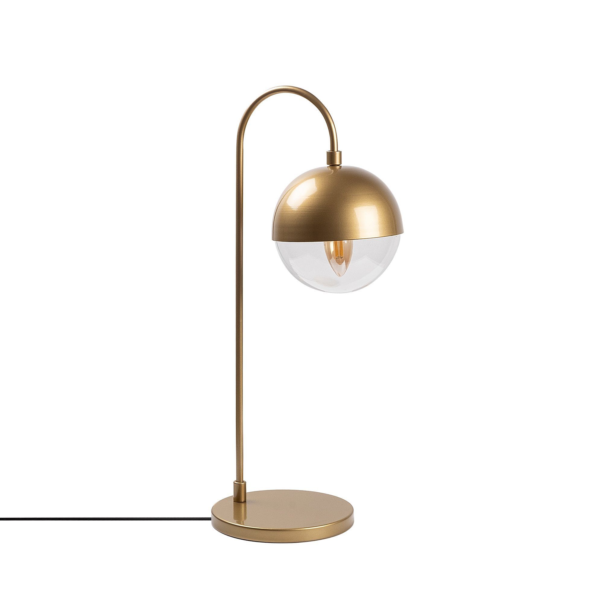 Gold, Metallkörper x Horn 25 cm, Opviq Schreibtischlampe 53 x FLG, 18