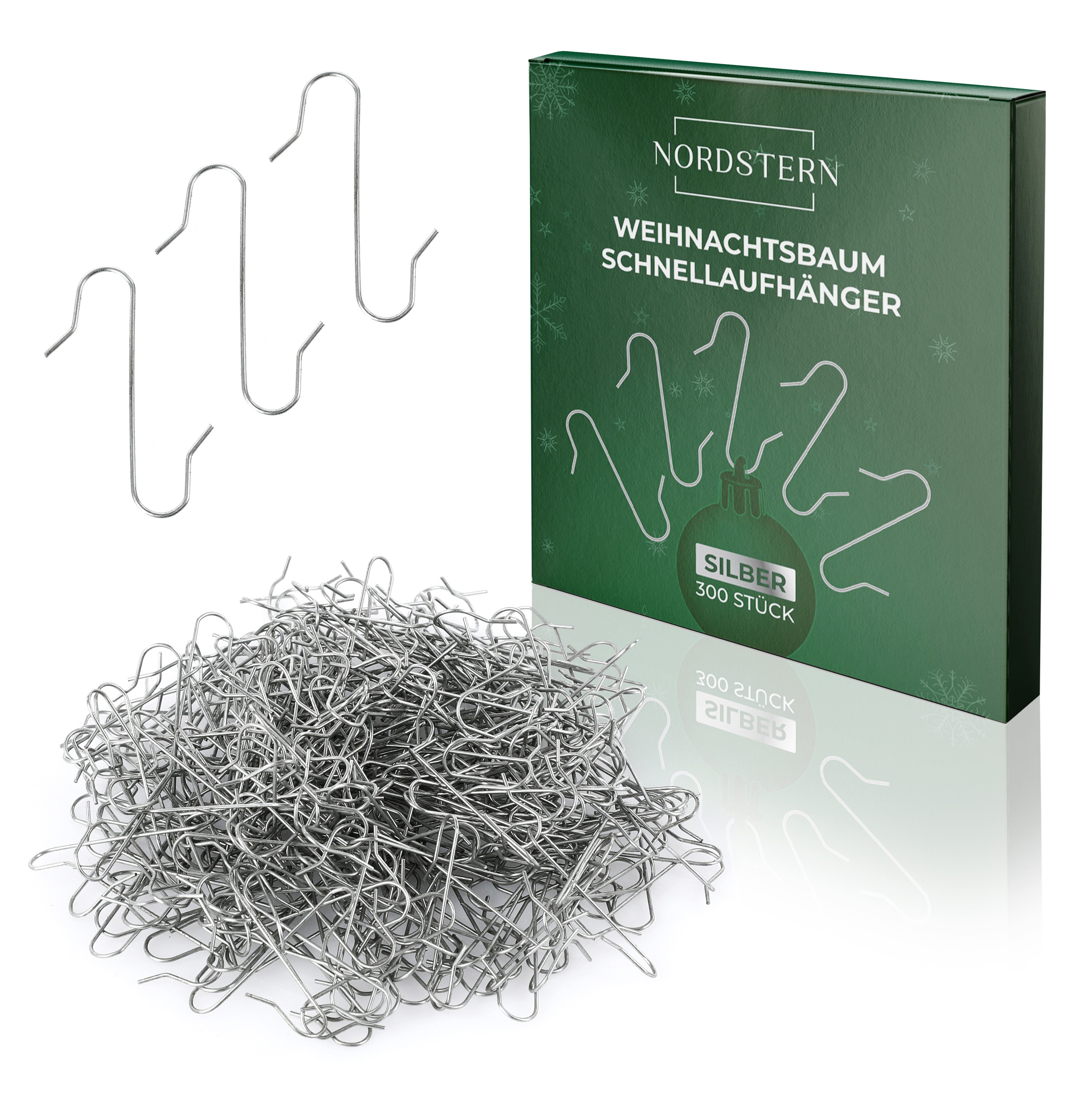 Nordstern Christbaumschmuck Schnellaufhänger Doppelhaken 300er Pack günstig online kaufen