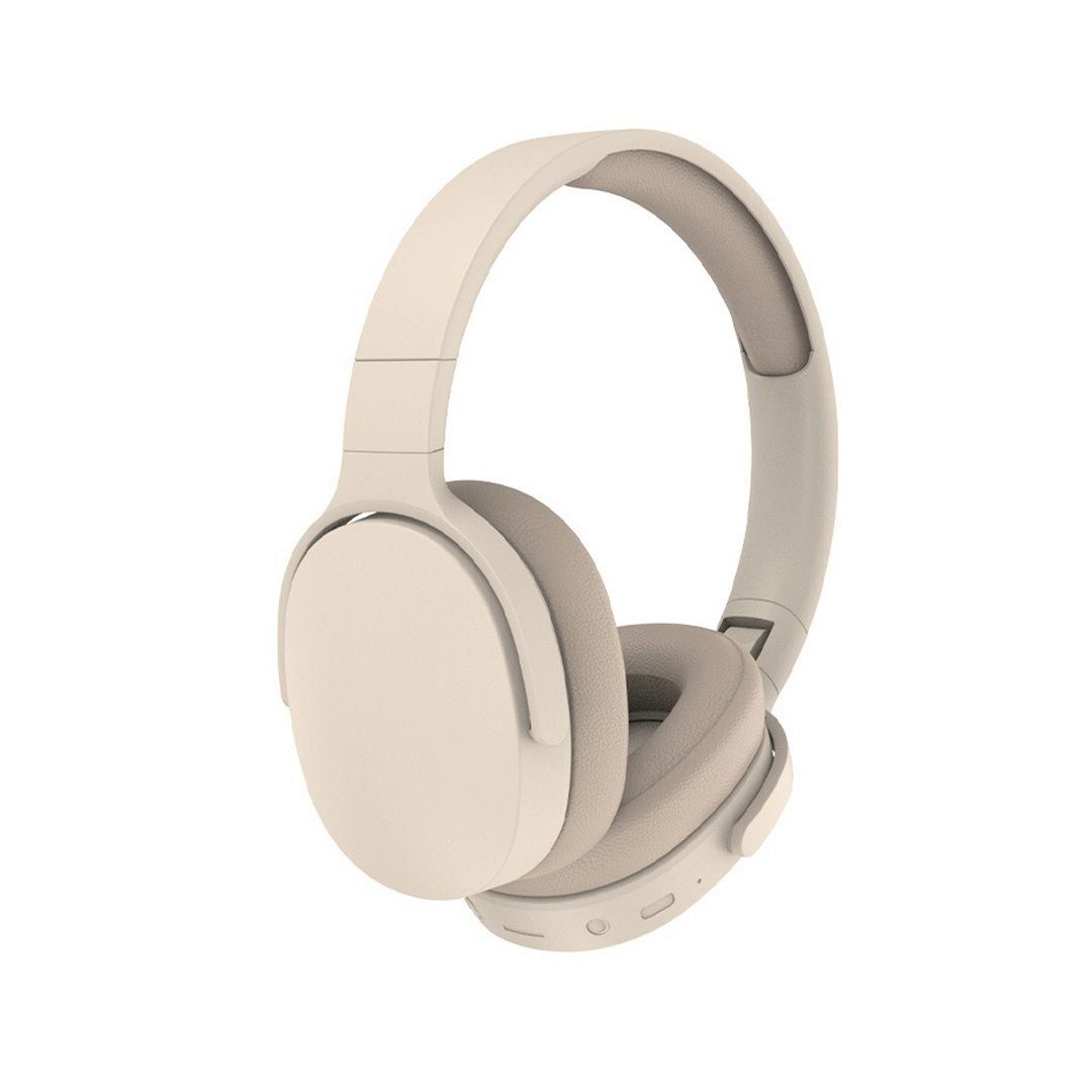 AUKUU Bluetooth Kopfh?rer Over 65 On-Ear-Kopfhörer Stunden Headset, (Bluetooth-Kopfh?rer) khaki Spielzeit
