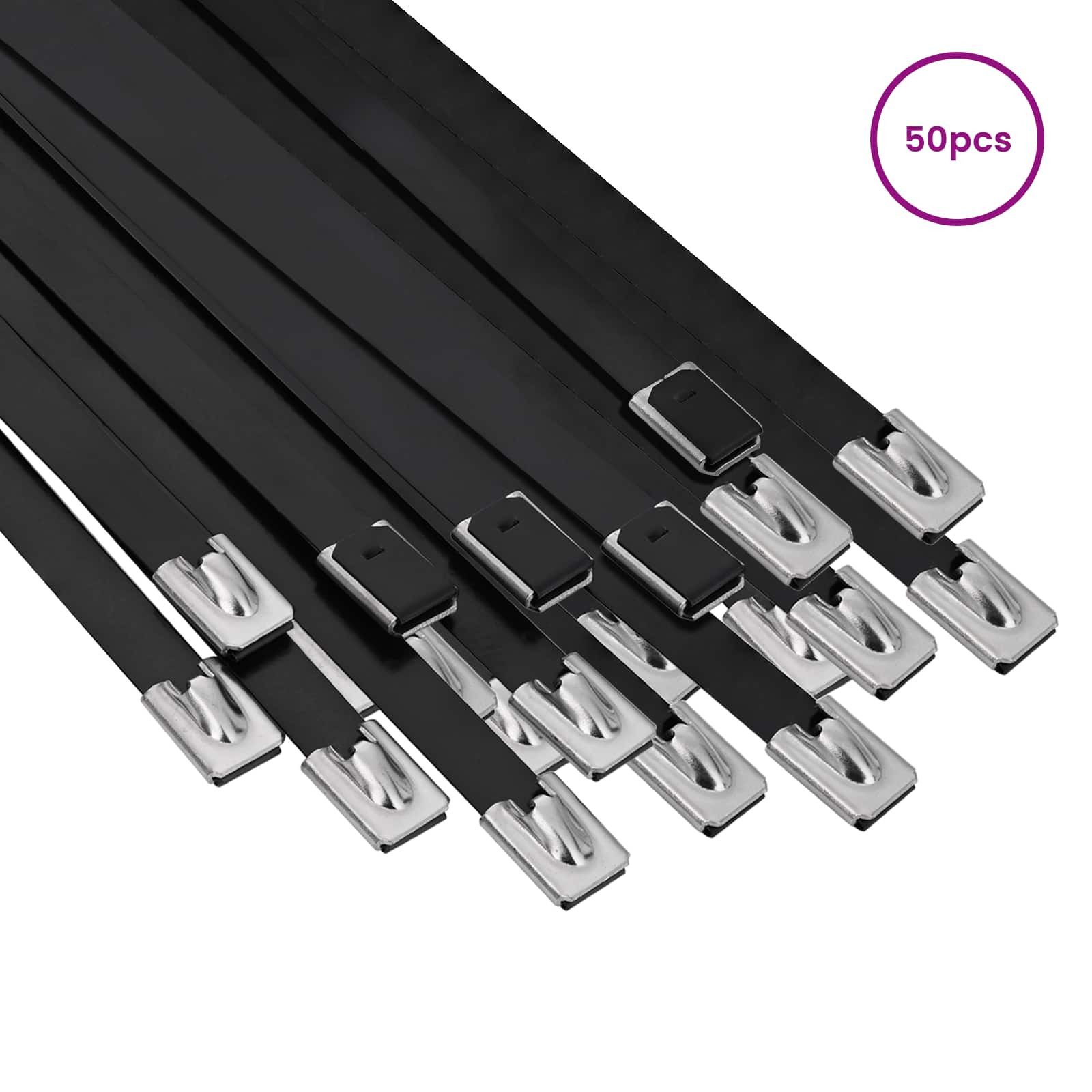 vidaXL Kabelbinder Kabelbinder 50 stk. 7,9 x 800 mm Schwarz (50-St)