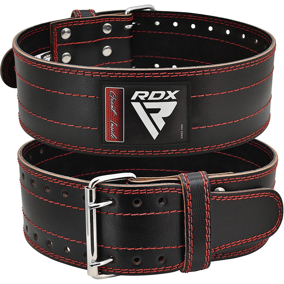 RDX Arbeitsstützgürtel RD1 4â€ Powerlifting Leder-Fitnessgürtel