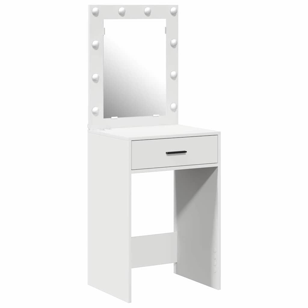 vidaXL Schminktisch Schminktisch Weiß 50 x 41 x 135 cm Holzwerkstoff (1-St)