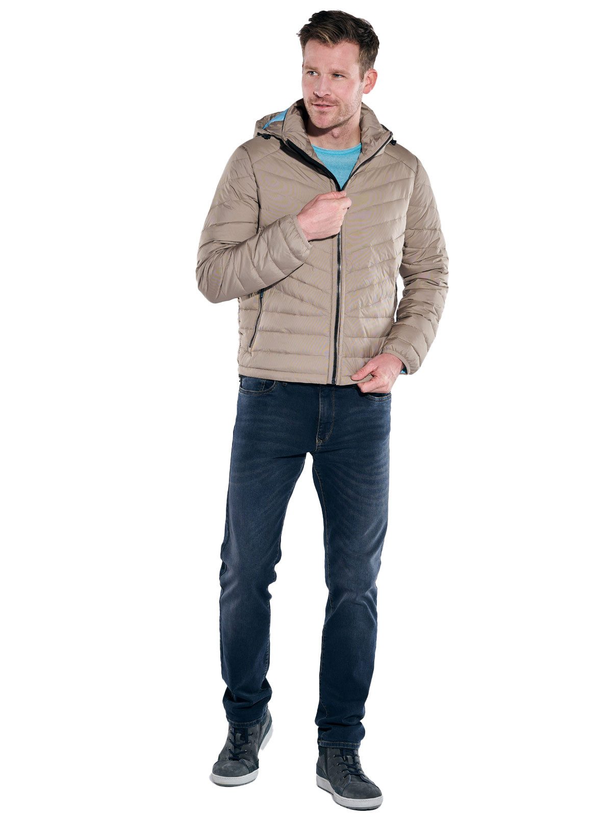 Engbers Steppjacke Herren Steppjacke regular, Braunbeige