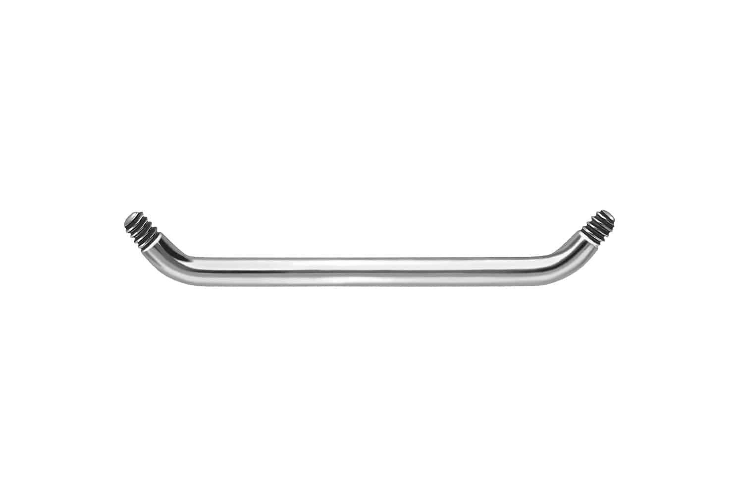 Brustwarzenpiercing Titan Surface Barbell (45 Grad) ohne Kugeln