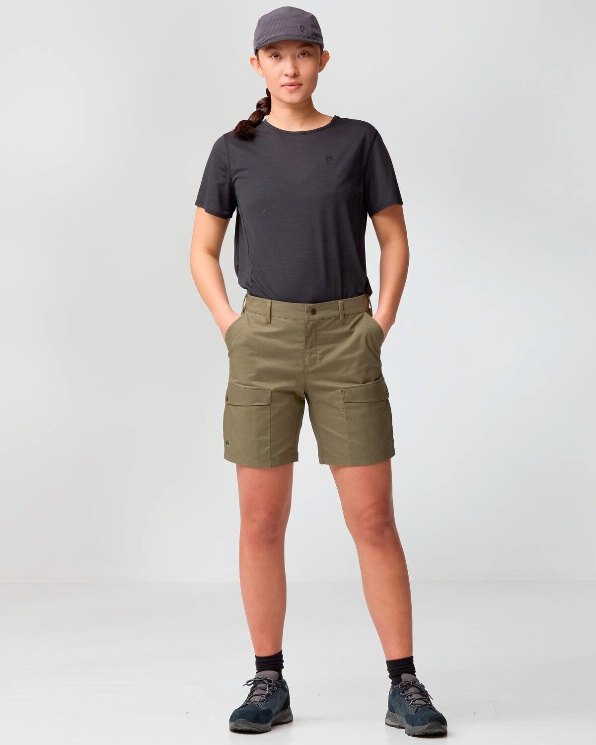 Fjällräven Cargoshorts Damen Shorts Abisko Hybrid Trail