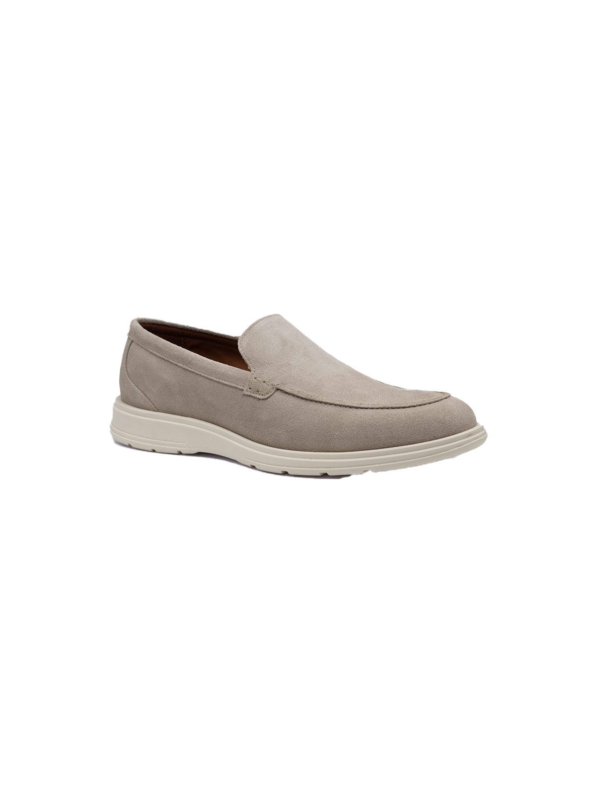 ENGBERS GERMANY Herren Loafer aus Veloursleder, Creme Sneaker